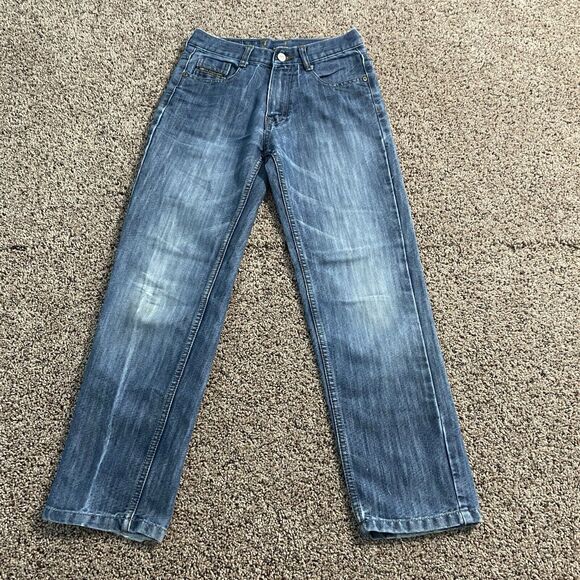 US Polo Assn Boys 12 Slim Straight Jean Embroidered Pony Gold - Picture 3 of 11